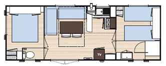 Grundriss Mobilheim